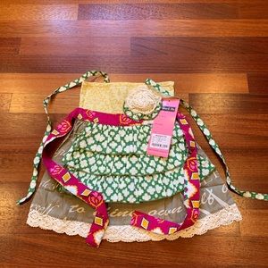 Mustard Pie Rigby Apron Top in Magenta Sunrise